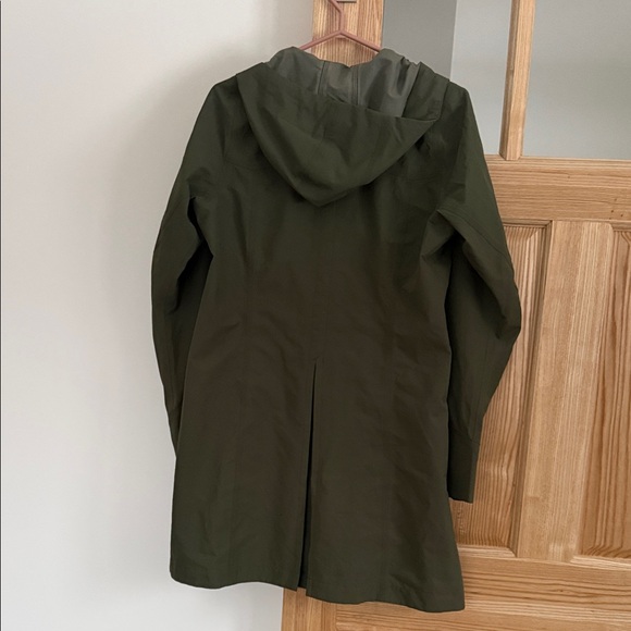 MEC Dark Green Hooded Trench Coat - Picture 7 of 8